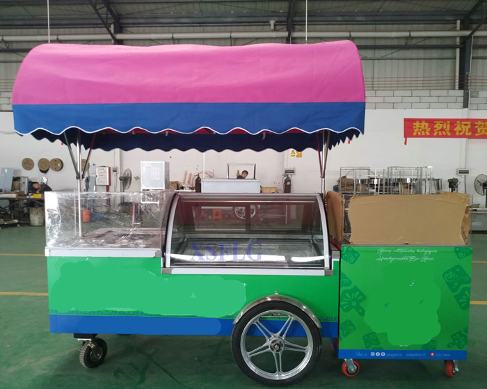 Gelato Ice Cream cart B4-2000 / Ready for Europe