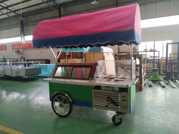 Gelato Ice Cream cart B4-2000 / Ready for Europe