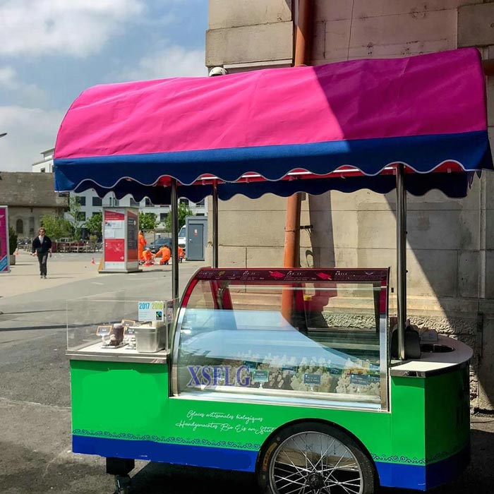 Gelato Ice Cream cart B4-2000 / Ready for Europe